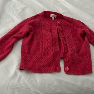 Talbots Red Cardigan Sweater